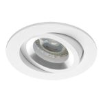 Noxion Forsænket Spot Drome MR16 Vipbar Hvid | Udsnit 69mm - GU10 sokkel