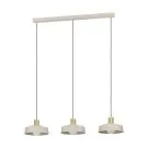 Eglo Pendel Lampe Valdiola Stål Slebet | IP20 - Egnet til 3x E27 
