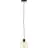 Brilliant Casto Pendel Lampe Glas Pendel Lampe Metal Sort Beige | 190mm - Egnet til 1x E27