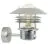 Nordlux Vejers Vægbelysning Galvaniseret Stål og Glas Grå | IP54 - Egnet til E27 - Bevægelses- og Lyssensor 