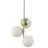 Nordlux Lilly Pendel Lampe Metal Messing | Egnet til 3x E14