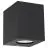 Nordlux Canto Kubi 2 Vægbelysning Aluminium og Glas Sort Up & Down - 10.6W 500lm - 830 Varm Hvid | IP44