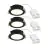 Fordelspakke 3x Nordlux Downlight Olea Sort 4.4W 345lm 110D - 930 | 68mm - IP65 - Bedste Farvegengivelse