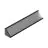 Topmet LED Profil CABI12 E slide - 1m - Complete set - Sort