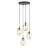 Emibig Pendel Lampe Astral Stål Sort | Egnet til 4x E14 - Max 10W