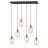 Emibig Pendel Lampe Astral Stål Sort | Egnet til 6x E14 - Max 10W