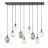 Emibig Loftlampe Astral Stål Sort | Egnet til 9x E14 - Max 10W