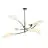 Emibig Loftlampe Lotus Stål Sort | Egnet til 6x E14 - Max 10W