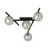 Emibig Loftlampe Smart Stål Sort | Egnet til 4x E14 - Max 10W