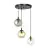 Emibig Pendel Lampe Cosmo Stål Sort | Egnet til 3x E14 - Max 10W