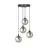 Emibig Pendel Lampe Cosmo Stål Sort | Egnet til 4x E14 - Max 10W