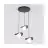Emibig Pendel Lampe Ritual Stål Sort | Egnet til 3x G9 - Max 8W