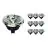 Fordelspakke 10x Noxion Lucent LED spot GU10 AR111 12W 600lm 40D - 927 ekstra varm hvid | bedste farvegengivelse - dæmpbar - erstatter 50W