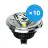Fordelspakke 10x Noxion Lucent LED spot GU10 AR111 12W 600lm 40D - 930 varm hvid | bedste farvegengivelse - dæmpbar - erstatter 50W