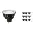 Fordelspakke 10x Philips Master LED Spot GU5.3 MR16 6.7W 420lm 36D - 927 ekstra varm hvid | bedste farvegengivelse - dæmpbar - erstatter 35W