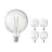Fordelspakke 5x Calex Smart Tuya Wifi E27 Globe filament 7.5W 1055lm - 818-830 Justerbar Hvid | dæmpbar - erstatter 75W 