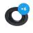 Fordelspakke 6x Noxion Forsænket Spot Vision MR16 Vipbar sort | Udsnit 69mm - GU10 sokkel