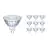 Fordelspakke 10x Philips Corepro LED Spot GU5.3 MR16 2.9W 230lm 36D - 827 ekstra varm hvid | erstatter 20W