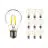 Fordelspakke 10x Noxion Lucent LED E27 Pære filament klar 7W 806lm - 822-827 Dim To Warm | dæmpbar - erstatter 60W