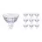 Fordelspakke 10x Philips Master LED Spot GU5.3 MR16 5.8W 345lm 36D - 922-927 Dim To Warm | Bedste Farvegengivelse - Dæmpbar - Erstatter 35W