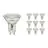 Fordelspakke 10x Noxion LED Spot GU10 PAR16 4.8W 450lm 36D - 827 Ekstra Varm Hvid | Erstatter 65W