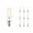 Fordelspakke 10x Philips Corepro LED Lustre E14 Kugle filament klar 2W 250lm - 827 ekstra varm hvid | erstatter 25W
