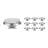 Fordelspakke 10x Noxion LED spot G53 AR111 7.4W 450lm 40D - 927 ekstra varm hvid | bedste farvegengivelse - dæmpbar - erstatter 50W