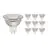 Fordelspakke 10x Noxion LED spot GU5.3 MR16 4.4W 345lm 36D - 840 kold hvid | dæmpbar - erstatter 35W