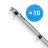 Fordelspakke 10x Noxion LED Vandtæt Lysrender Poseidon V3.0 35-65W 4550-9100lm - 830-865 CCT | 150cm - Ledningsgennemføring (5x2.5mm2)