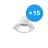 Fordelspakke 15x Noxion LED Downlight Apollo 9W 1100lm 60D - 830 Varm Hvid | 145mm - Udsnit 120mm - UGR 