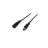 Noxion LED Strip Naga - Power DC Ledning Open Stålwire Hun+Han Stik  (2pin/Enkelt Farve/8mm)