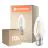 Fordelspakke 10x Ledvance Classic LED B22 Kerte Filament Klar 1.8W 250lm - 827 Ekstra Varm Hvid | Erstatter 25W