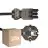 Fordelspakke 25x Noxion GST-Kompatibel Forsyningskabel - Hun + Schuko Europlug - Sort 1.5m - 3 pole 0.75mm2