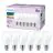 Fordelspakke 6x Philips Pære LED E27 Pære Matt 7W 806lm - 827 Ekstra Varm Hvid