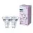 Fordelspakke 2x Philips LED Spot GU10 PAR16 5W 355lm 36D - 827 Ekstra Varm Hvid