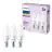 Fordelspakke 3x Philips Pære LED E14 Kerte Matt 5W 470lm - 827 Ekstra Varm Hvid