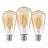 Fordelspakke 3x Eglo LED Edison E27 Filament Rav 4W 400lm - 822 Ekstra Varm Hvid | Erstatter 40W
