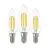 Fordelspakke 3x Eglo LED Kerte E14 Filament Klar 21W 806lm - 827 Ekstra Varm Hvid | Erstatter 60W