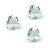 Fordelspakke 3x Eglo LED Spot Saliceto-Z Aluminium Hvid 4.7W 440lm - 827-865 Justerbar Hvid + RGB | 88mm - Udsnit 68mm - IP20 - Zigbee Dæmpbar