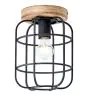 Brilliant Gwen Loftlampe Metal Træ Sort | 200mm - Egnet til 1x E27