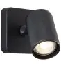 Brilliant Marty Vægbelysning Aluminium Sandet Sort 5W 350lm - 830 Varm Hvid | Inkl. 1x GU10