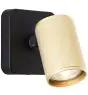 Brilliant Marty Vægbelysning Aluminium Sandet Sort Guld 5W 350lm - 830 Varm Hvid | Inkl. 1x GU10
