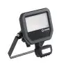 Ledvance LED Projektør Aluminium Sort 17W 2400lm 100D - 840 Kold Hvid | IP65 - Bevægelses- Og Lyssensor - Symmetrisk