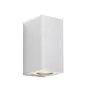 Nordlux Canto Maxi Kubi 2 Vægbelysning Aluminium Hvid Up & Down | IP44 - Egnet til 2x GU10