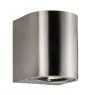 Nordlux Canto 2 Vægbelysning Rustfrit Stål Up & Down - 10.6W 500lm - 830 Varm Hvid | IP44