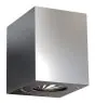 Nordlux Canto Kubi 2 Vægbelysning Rustfrit Stål Up & Down - 10.6W 500lm - 830 Varm Hvid | IP44