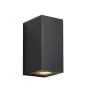 Nordlux Canto Maxi Kubi 2 Vægbelysning Aluminium og Glas Sort Up & Down | IP44 - Egnet til 2x GU10