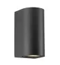 Nordlux Canto Vægbelysning Aluminium Sort Up & Down | Egnet til 2x GU10