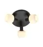 Nordlux Milford Loftlampe Glas Mini 3-Rondel Sort | Egnet til 3x E14