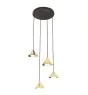 Emibig Pendel Lampe Elit Stål Guld | Egnet til 4x GX53 - Max 10W